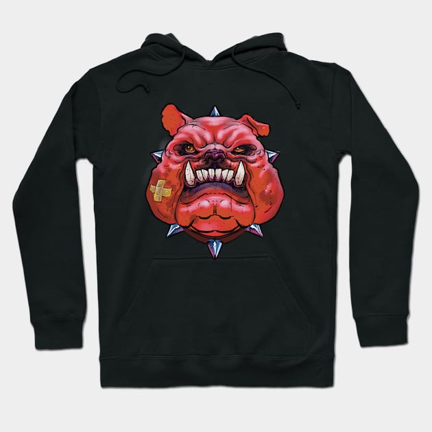 pink bull dog Hoodie by Paskalamak